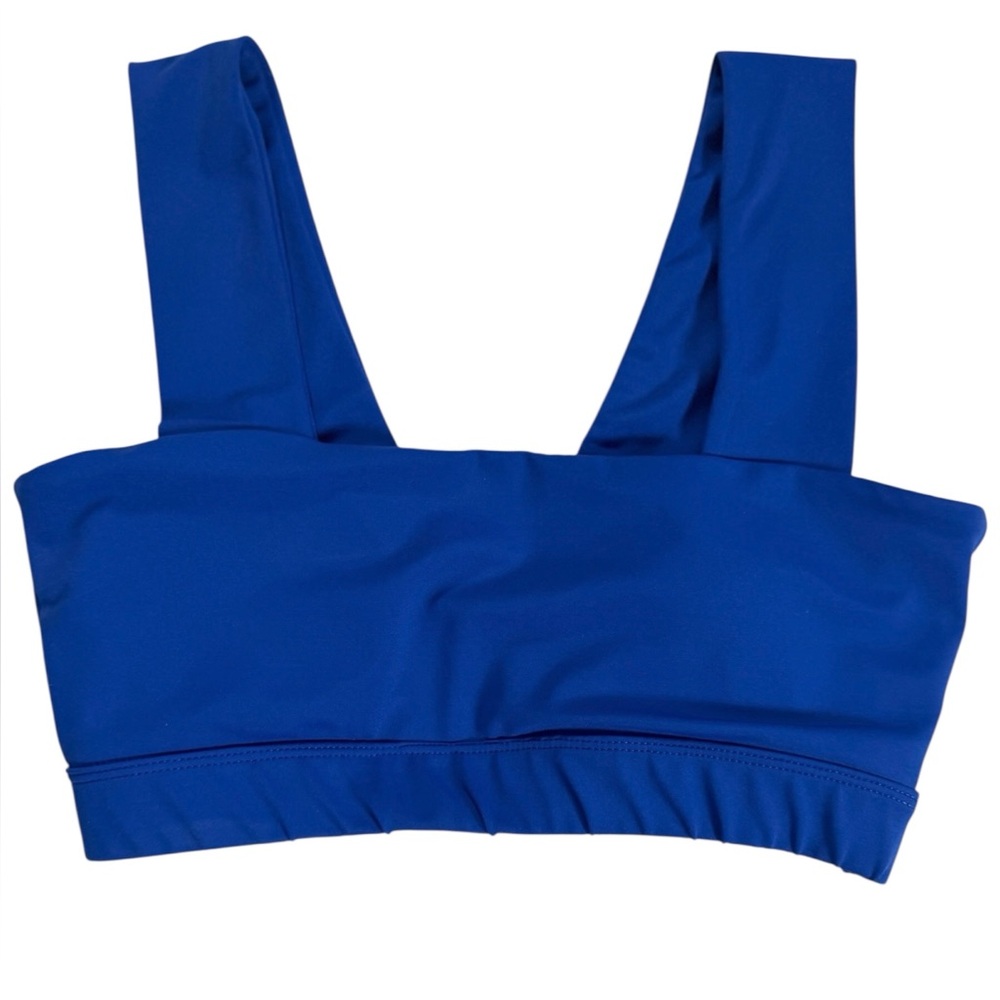 ALL FENIX Bandeau Sports Bra Cobalt Blue Medium Activewear